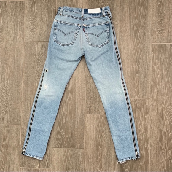 —Sold on Depop— Re/Done Levi’s HRAC Side Zip 24 - Picture 3 of 8